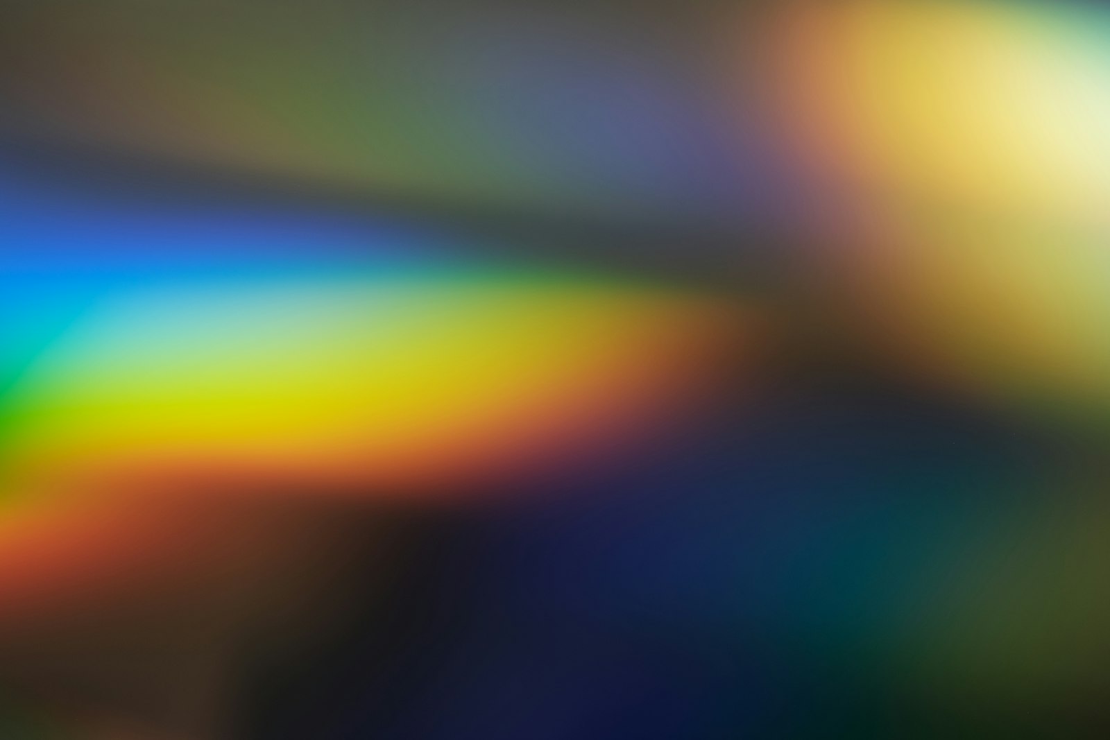 blurred rainbow light leak abstract